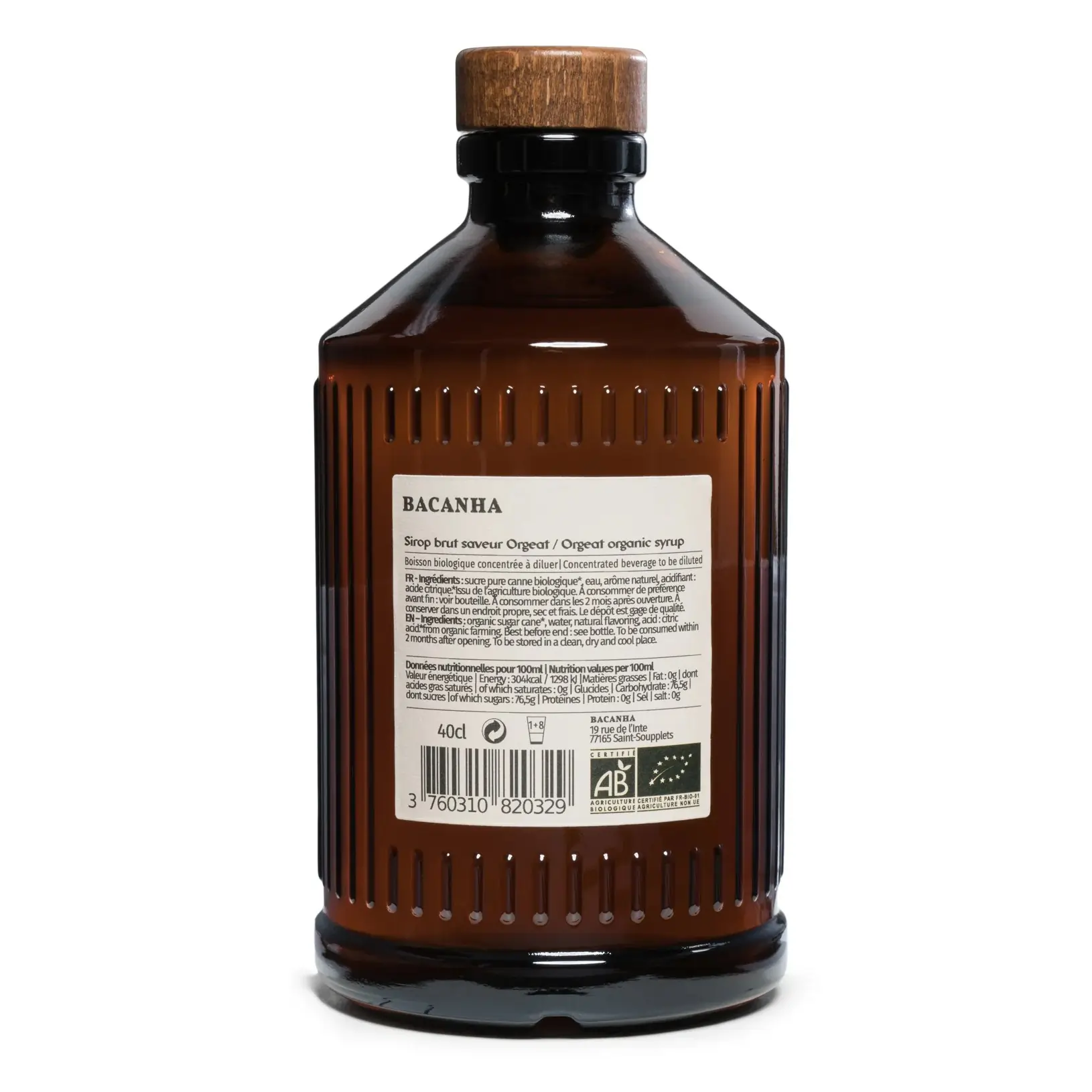 Syrop Bacanha o smaku Orgeat (migdał i kwiat pomarańczy) [ORGANIC] - Image 2