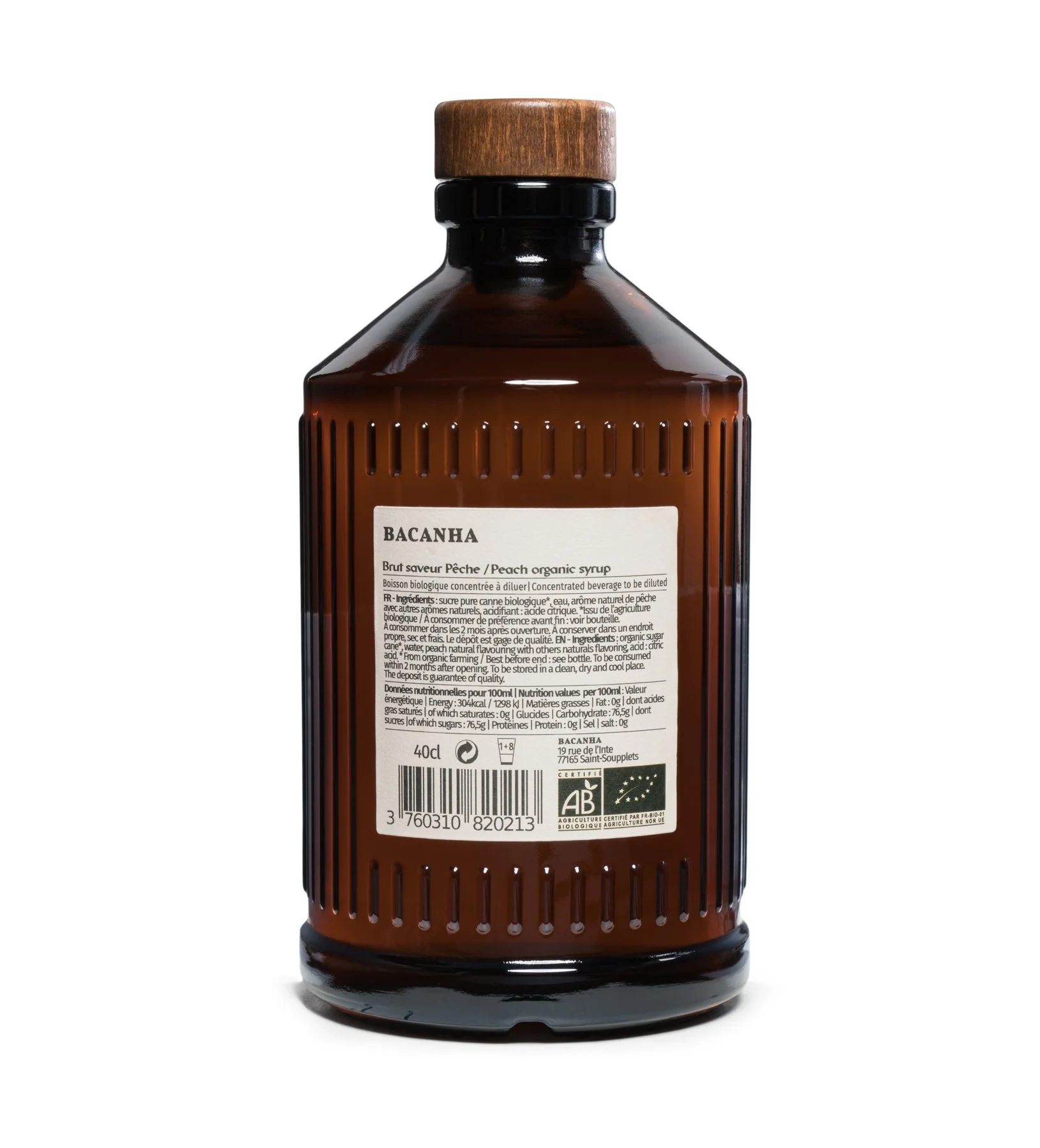 Syrop Bacanha o smaku brzoskwiniowym [ORGANIC] - Image 2