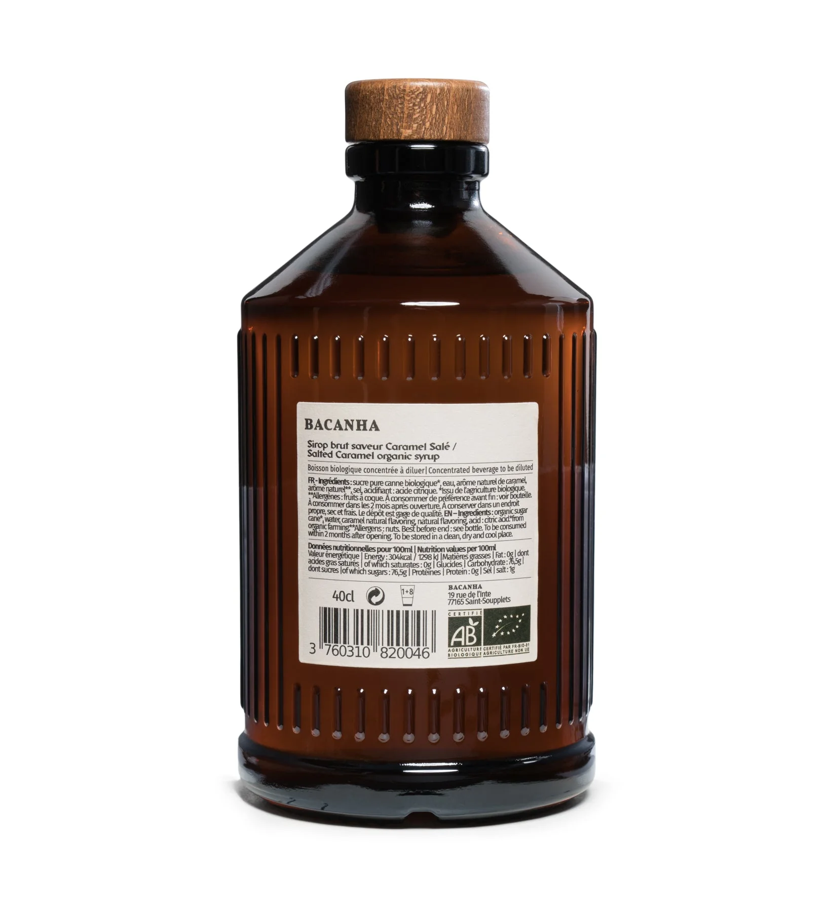 Syrop Bacanha o smaku słonego karmelu [ORGANIC] - Image 2
