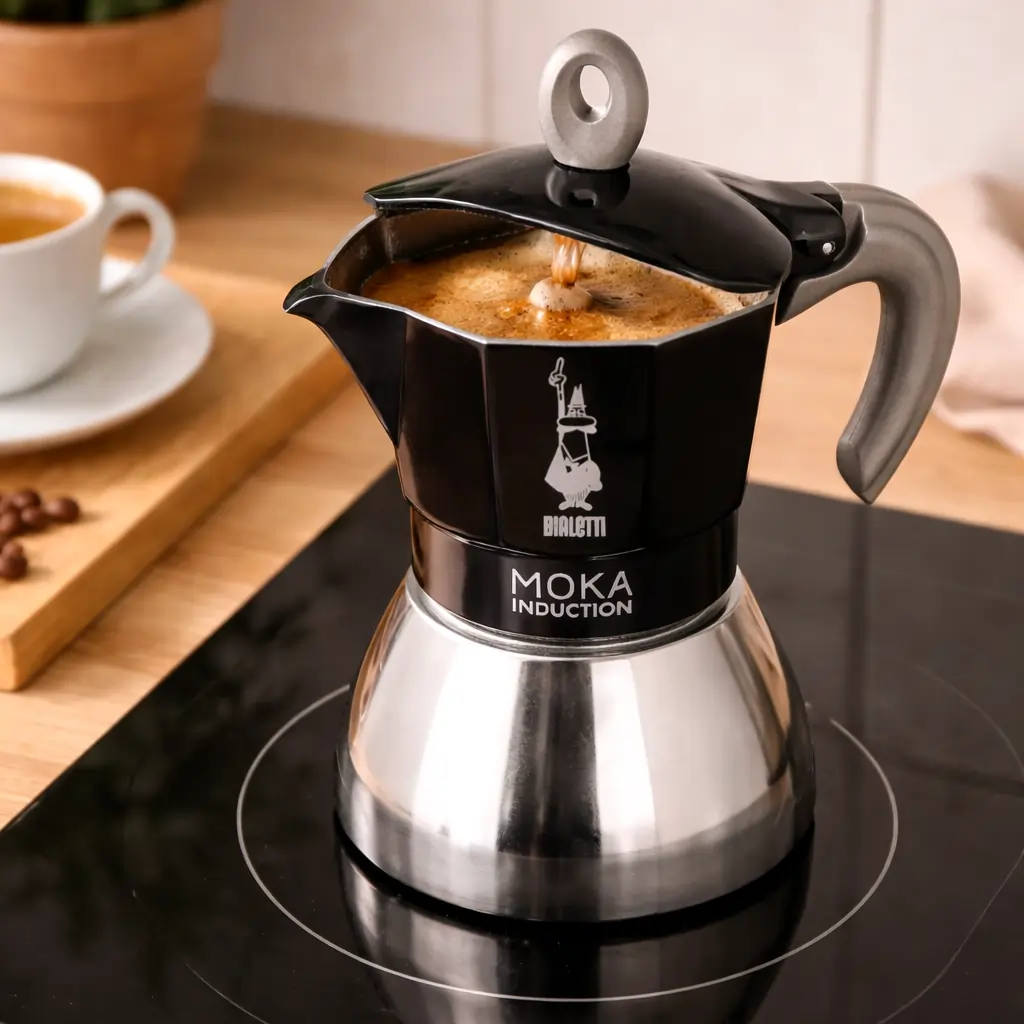Kawiarka Bialetti New Moka Induction 4tz Czarna - Image 3