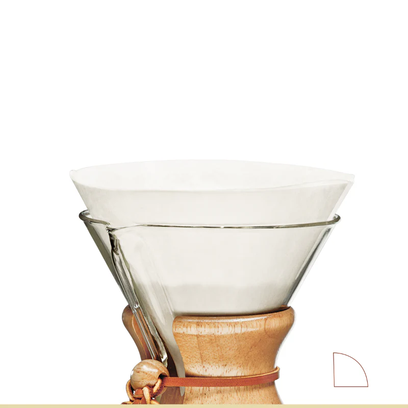 Filtry Chemex papierowe okrągłe, niezłożone (6 – 10 filiżanek) 100 szt. - Image 2