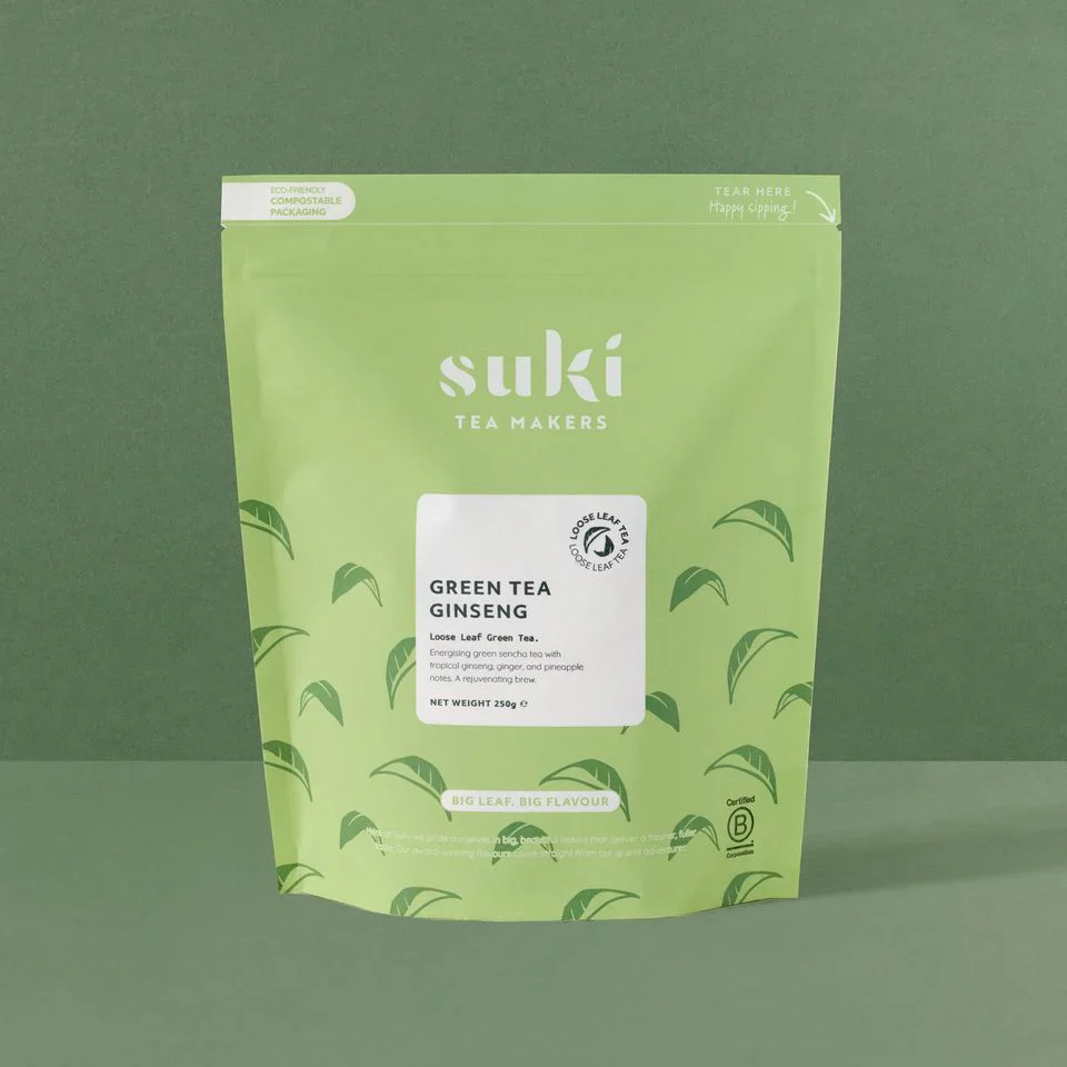 Herbata Zielona Żeńszeniowa 250g Suki Tea - Image 5