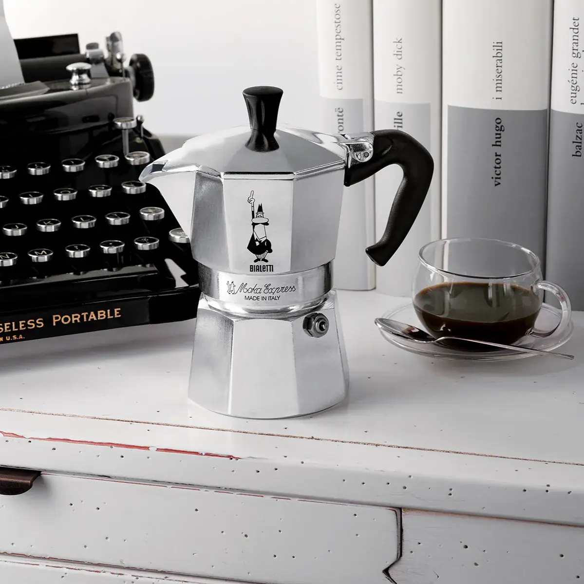 Kawiarka Bialetti Moka Express 6tz Srebrna - Image 4