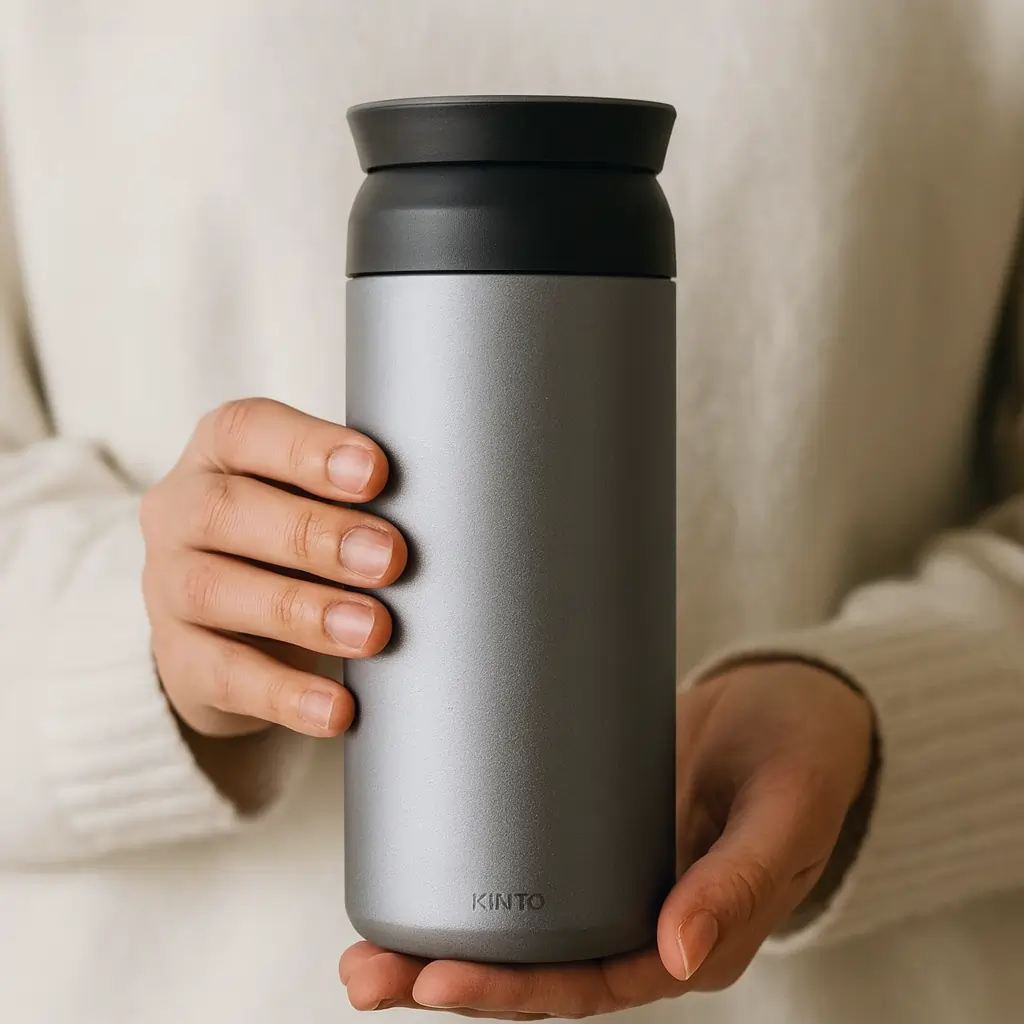 Kubek termiczny Kinto Travel Tumbler 500ml srebrny - Image 5