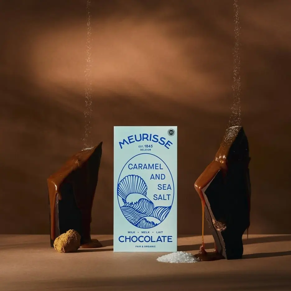 Mleczna Czekolada Meurisse z karmelem i solą morską 100g - Image 8