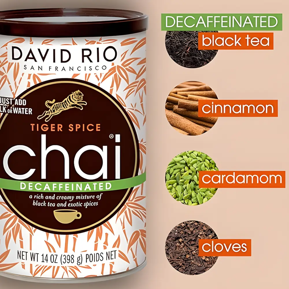 Przyprawa Chai Tiger Spice Decaf David Rio 398 g - Image 3