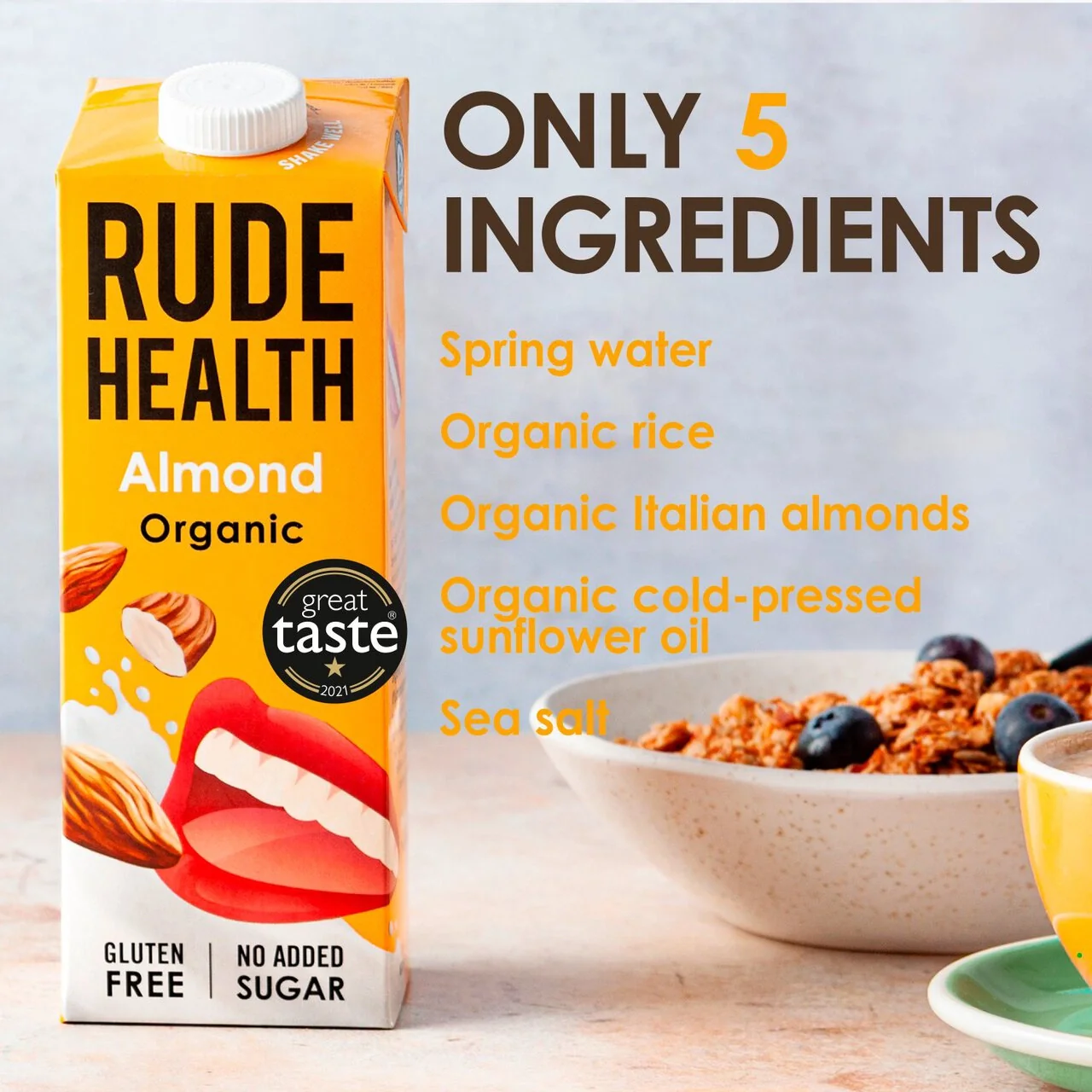 Rude Health Napój Roślinny Migdałowy Organiczny 1L - Image 4