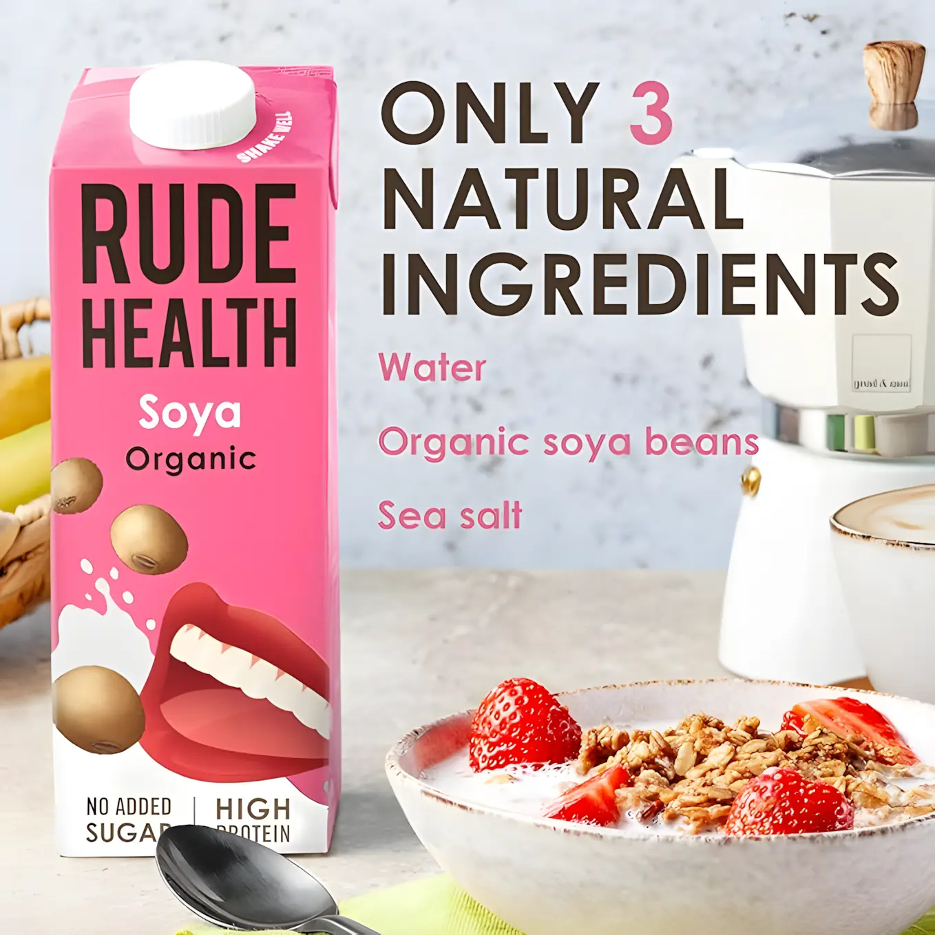 Rude Health Napój Roślinny Sojowy Organiczny 6 x 1L - Image 3