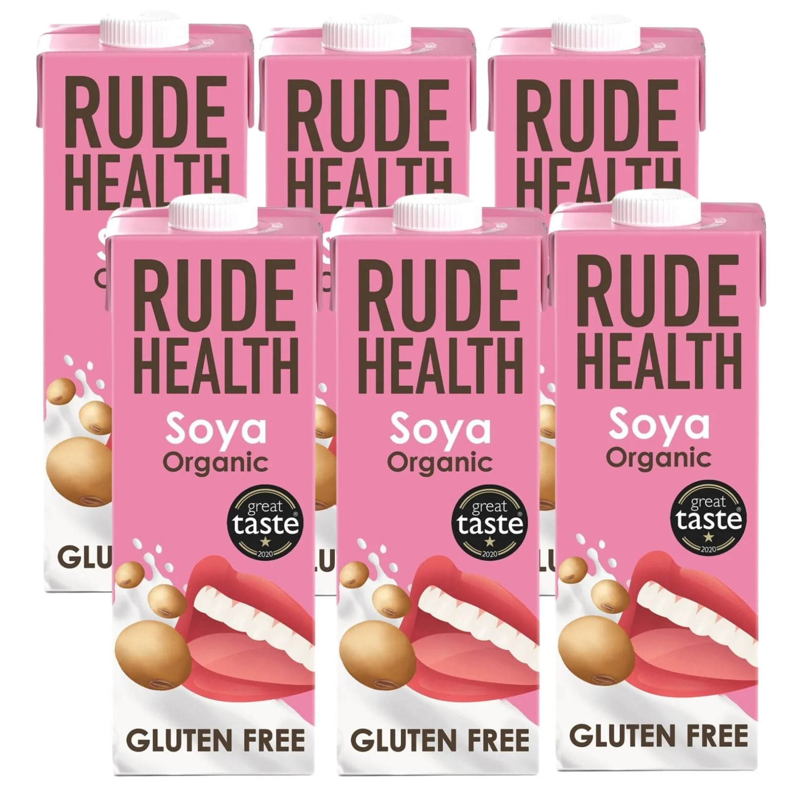 Rude Health Napój Roślinny Sojowy Organiczny 6 x 1L