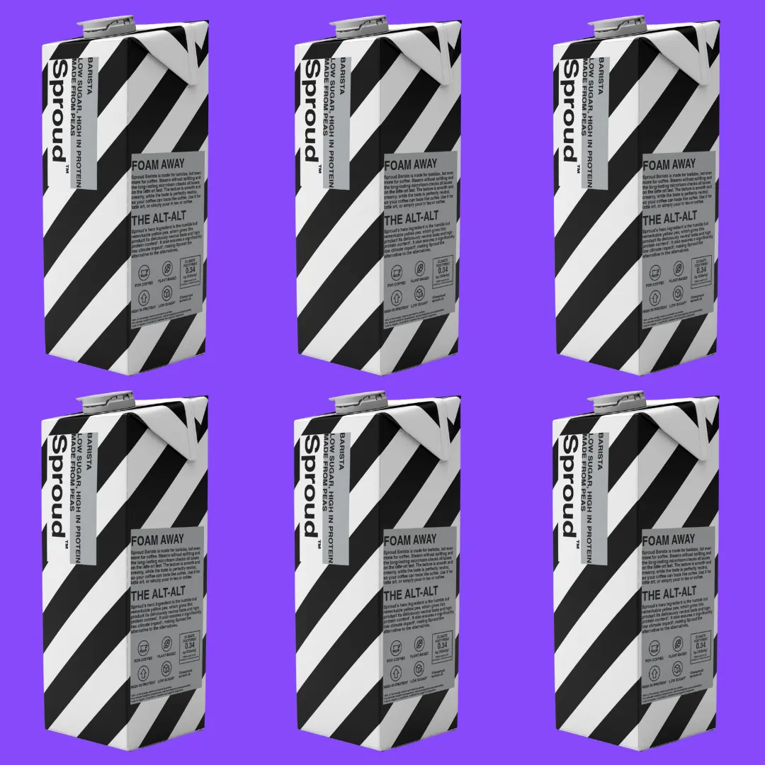 Sproud Barista napój roślinny z żółtego grochu 6 x 1L