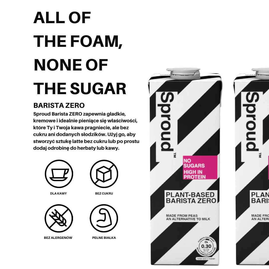 Sproud Barista Zero napój roślinny z żółtego grochu 1L - Image 3