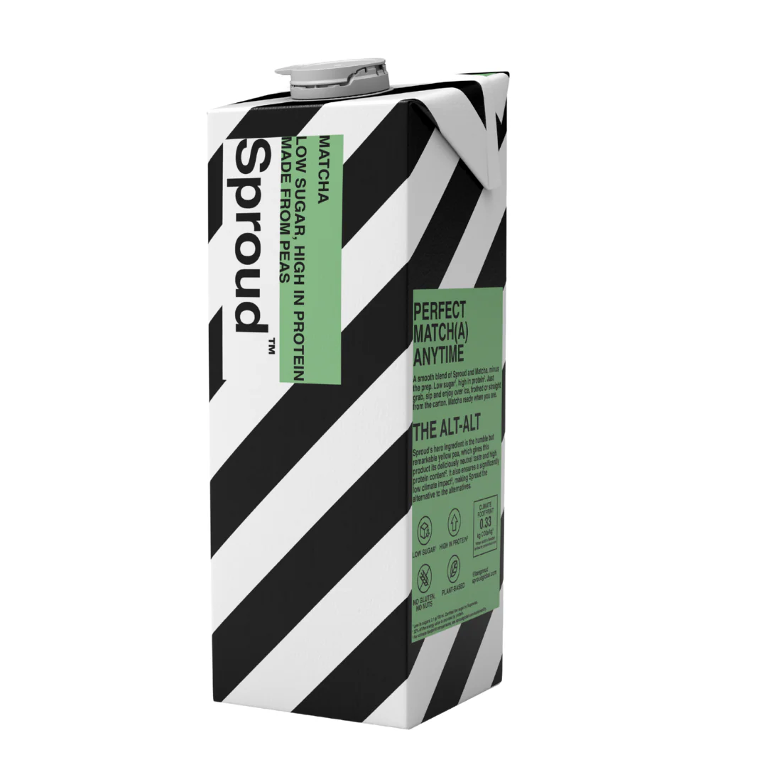 Sproud Matcha napój roślinny z żółtego grochu 1L - Image 2