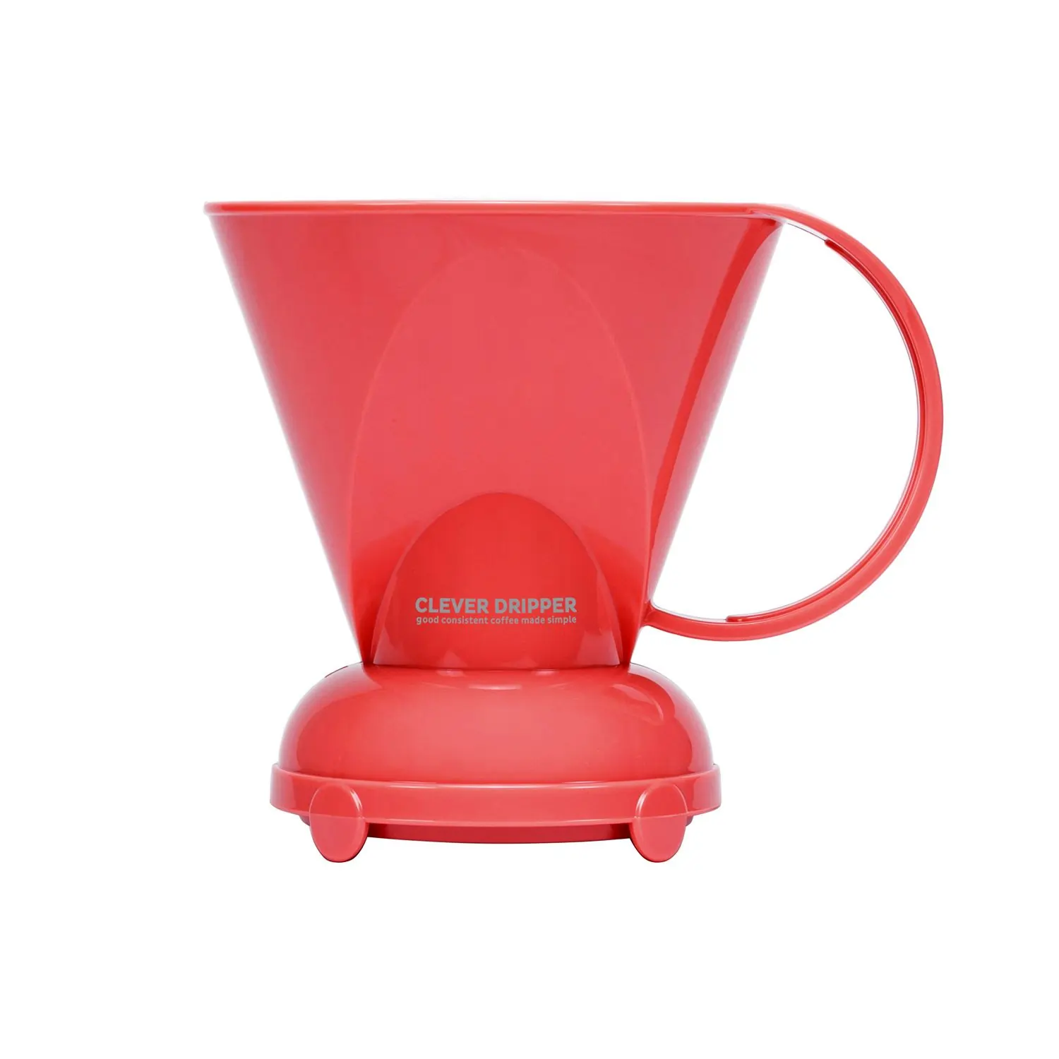 Zaparzacz do kawy Clever Dripper L koralowy + 100 filtrów
